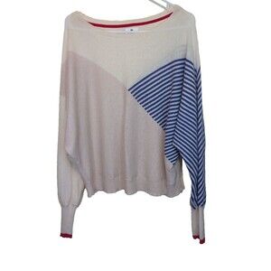 Sundry Wool Cashmere Sweater Dolman Striped Color Block Size 2 Medium